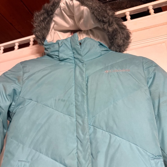 Columbia Puffer Jacket 7-8 light blue - Picture 4 of 4